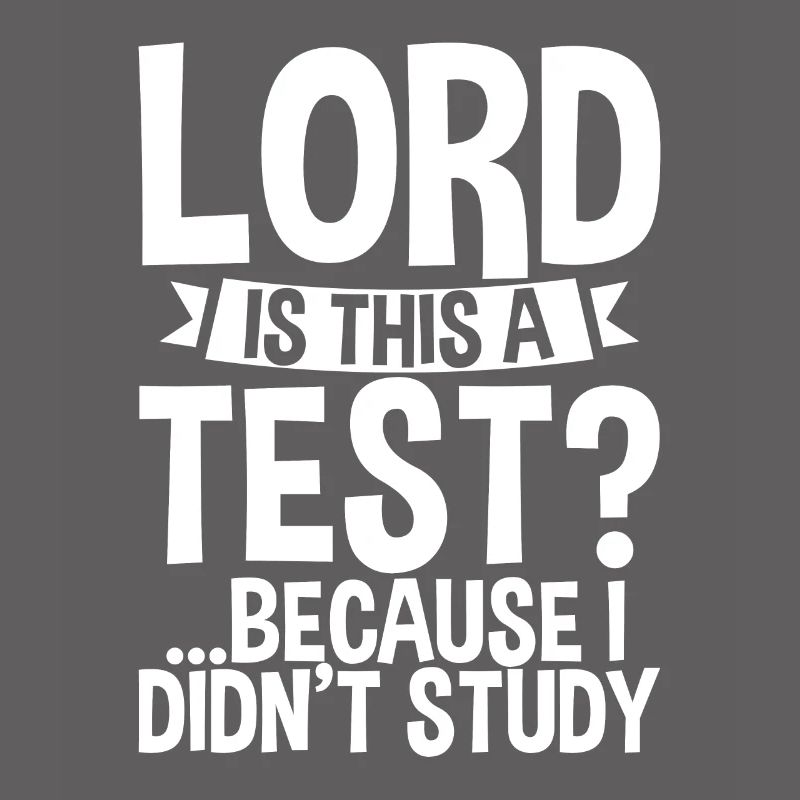 Lord Is This A Test, Because I Didn't Study 2