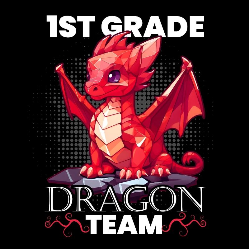 Einschulung Drache Team Erste Klasse