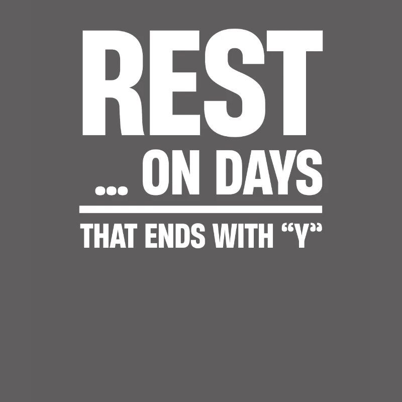 Rest on days marked with a free