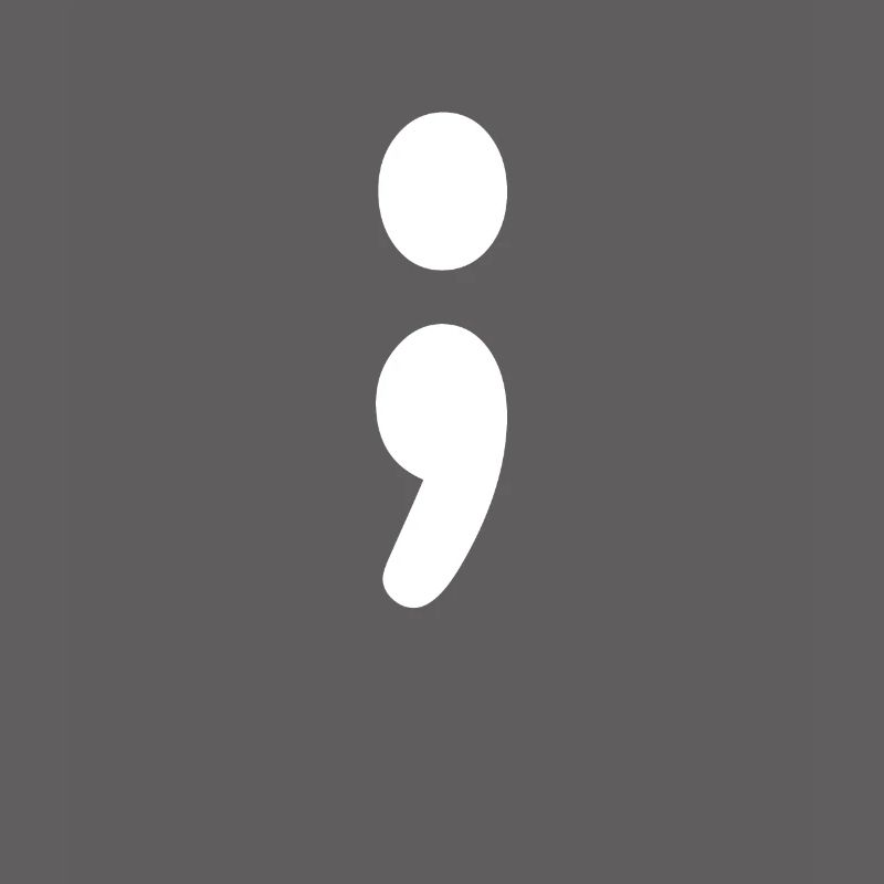 Retro Programmer Coder Semicolon Old School