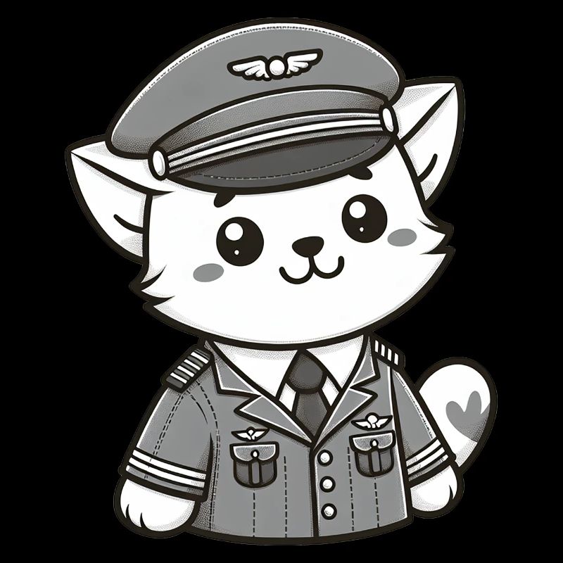 Cute Cat Pilot