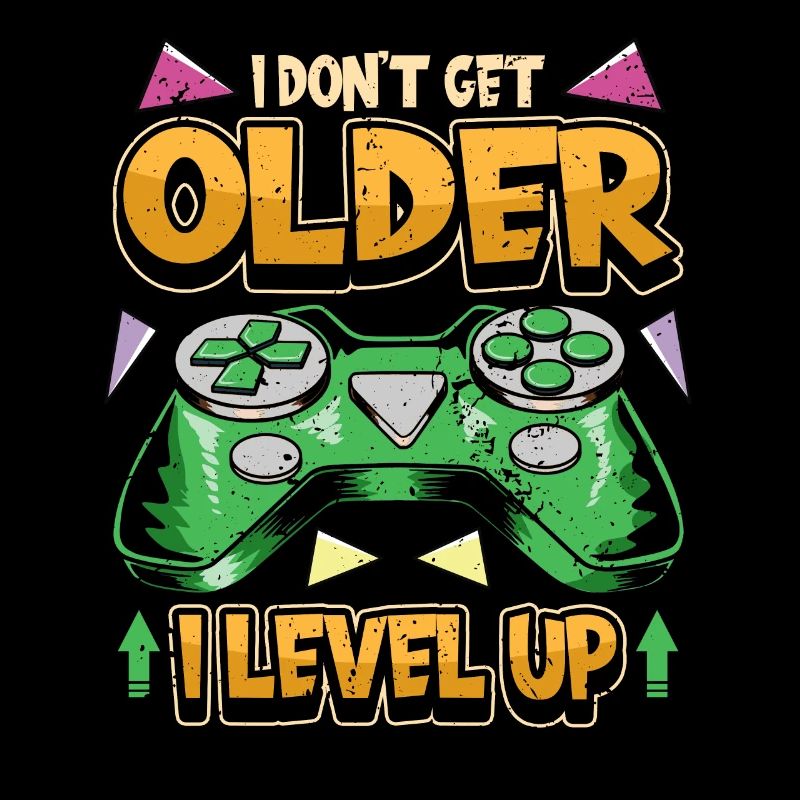 Gamer PC Videogames Controller Spruch Geschenk