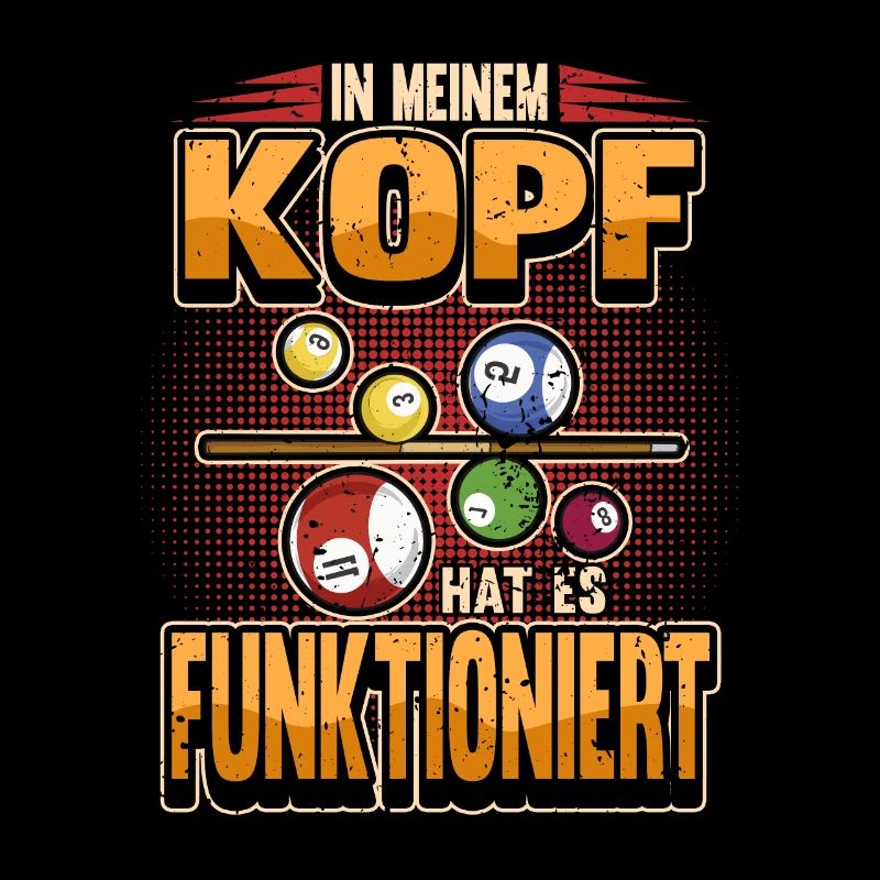 Lustig Billard Queue Billardkugel Spruch Geschenk