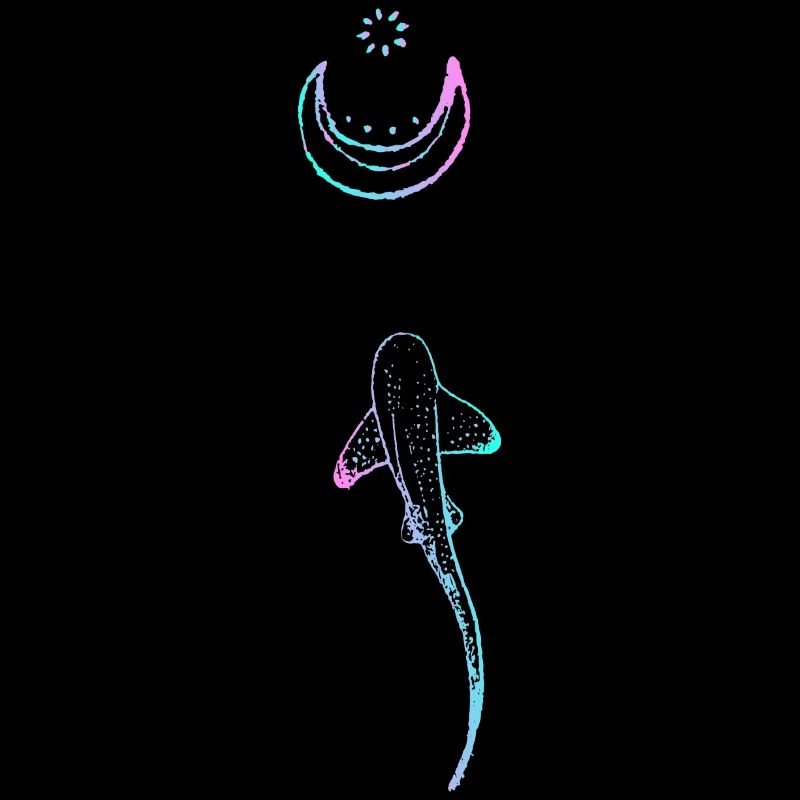 Maori Shark Moon Tattoo - Gift Idea