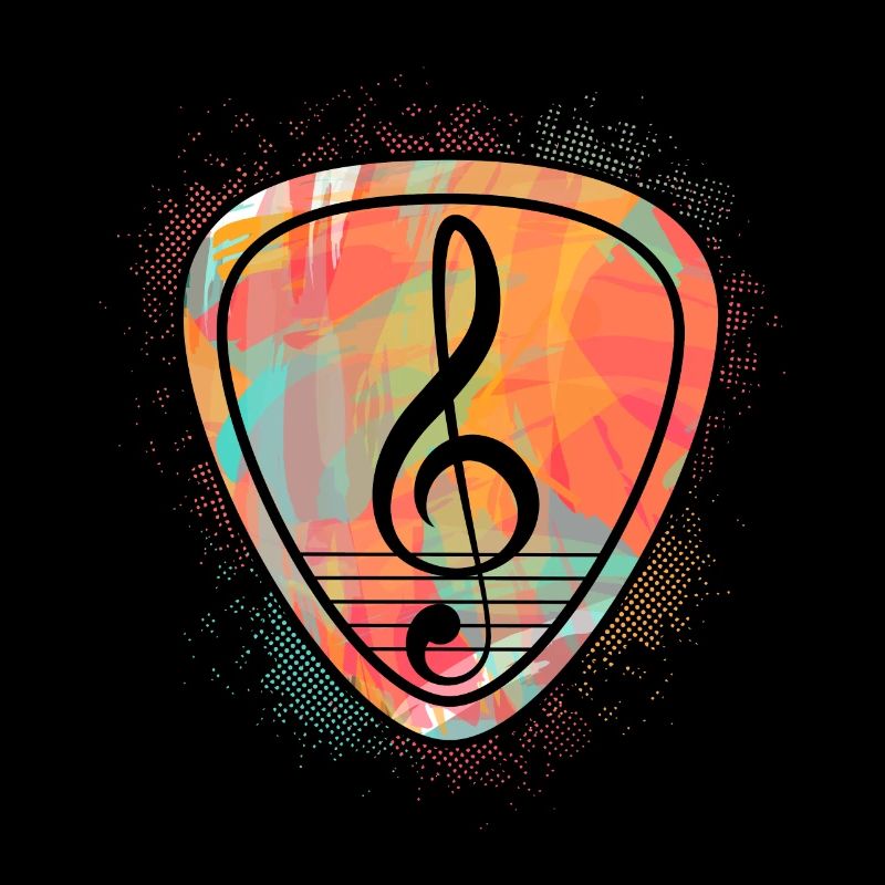 Clef treble clef guitar plectrum