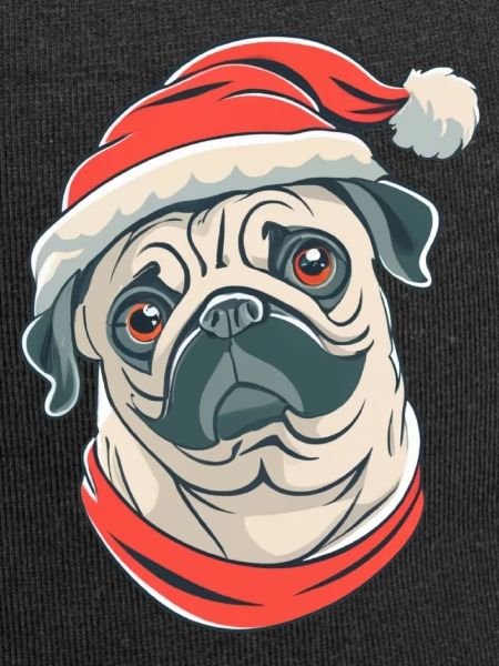 Weihnachten Mops Hund