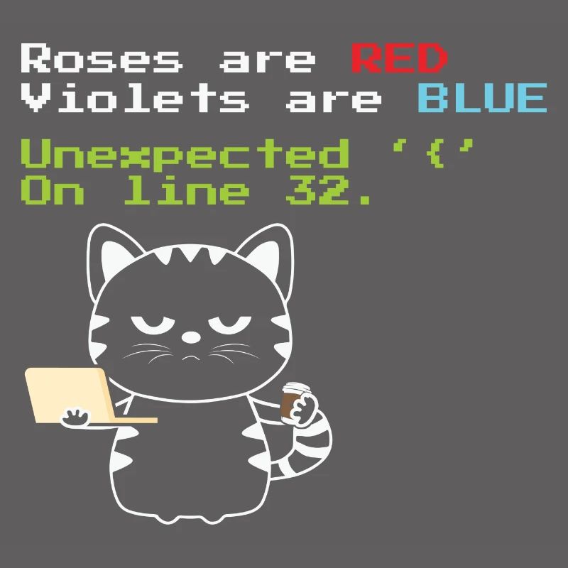 Funny Coding cat Progrmmer nerd geek