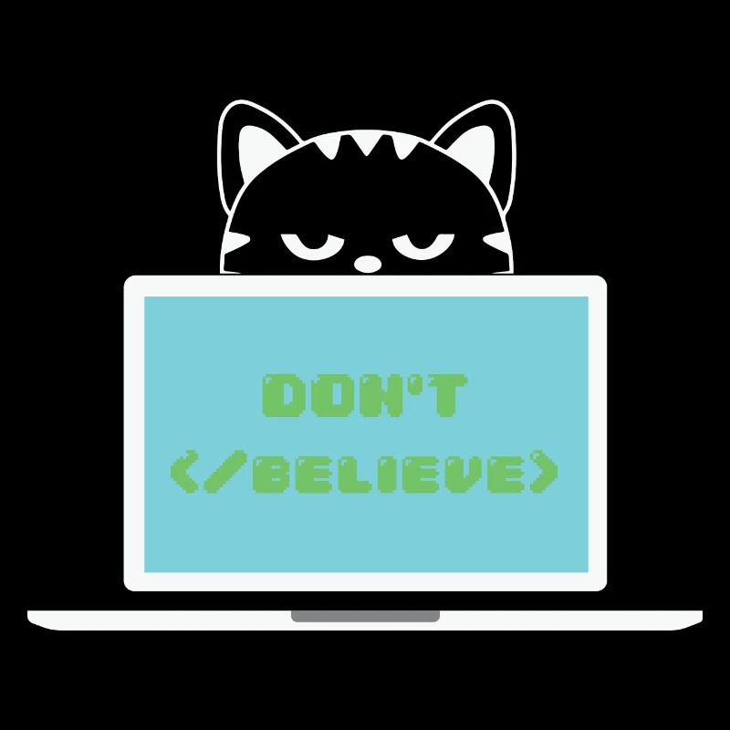 Don't believe programmer cat