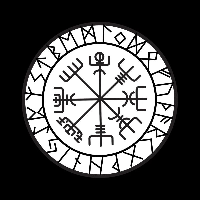 compass norse viking warrior odin thor barbare whit
