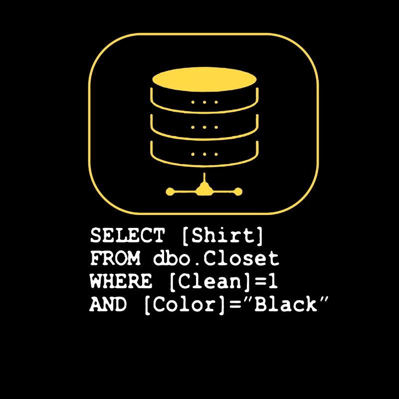 Code de base de données SQL Sarcasm Developer Gift