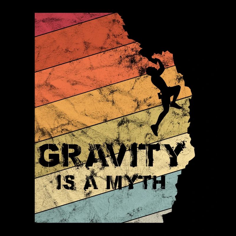 Gravity is a Myth Bouldern Klettern Vintage Gesche