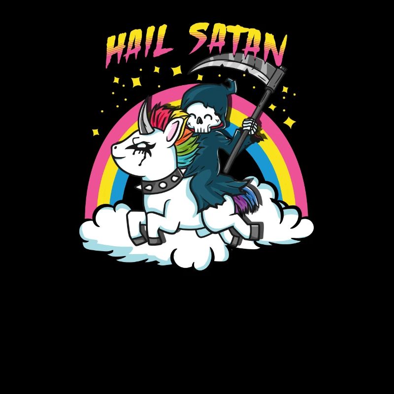 Hail Satan I Creepy Cute Pastel Goth Sensenmann