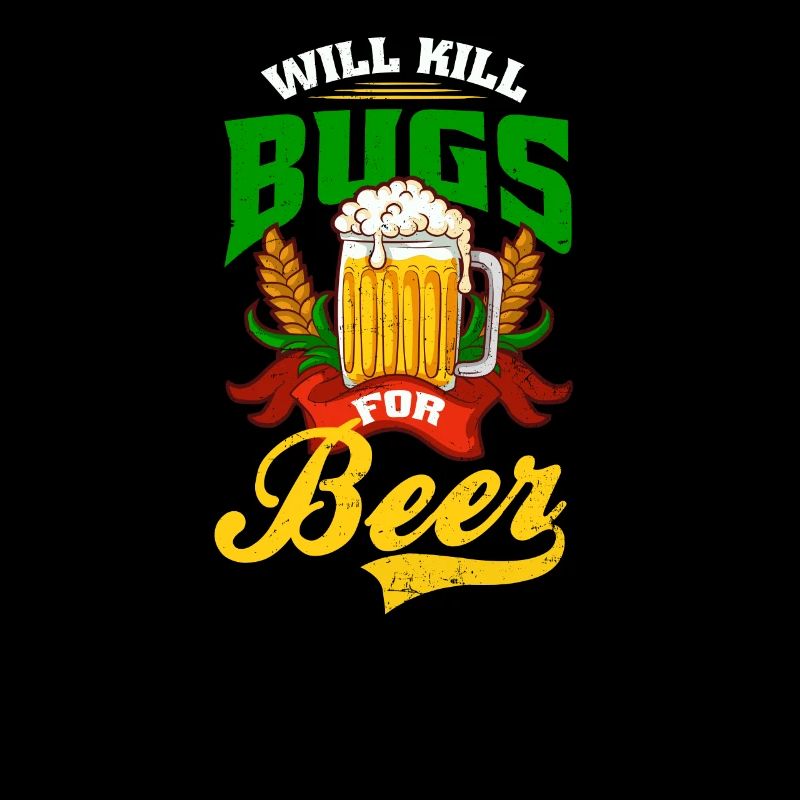 Bug Exterminator tötet Bugs für Bier
