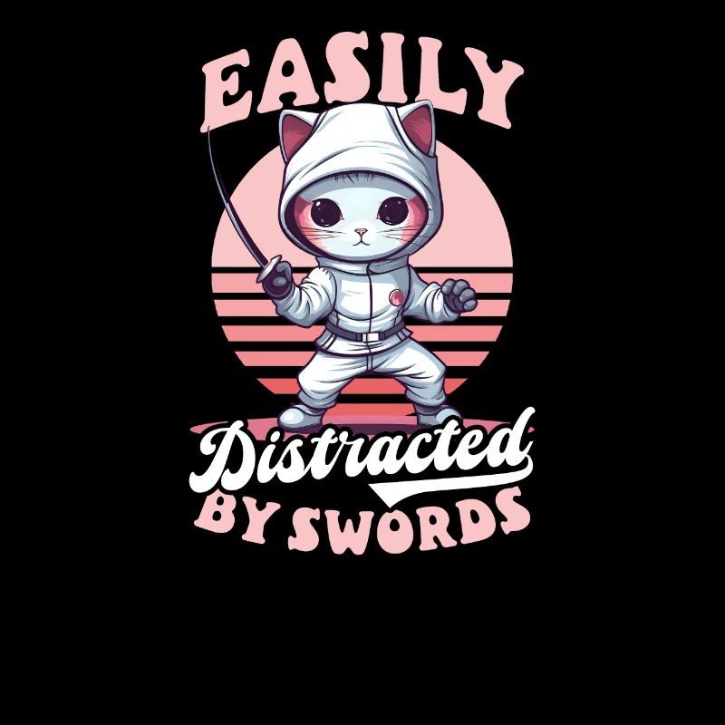 Escrime facilement distraite par les épées
