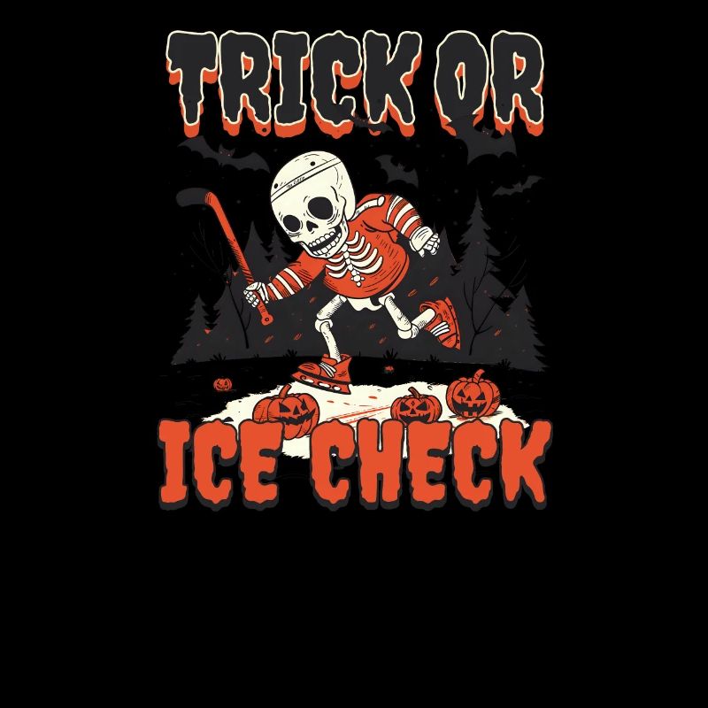 Halloween Eishockey Trick oder Eischeck