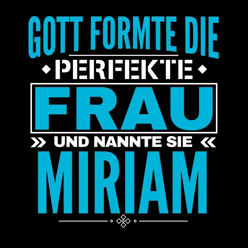 Conception du nom Miriam