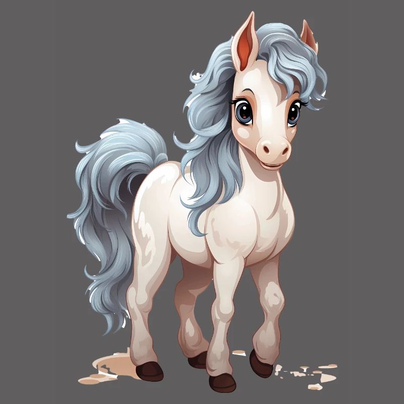Bébé cheval mignon