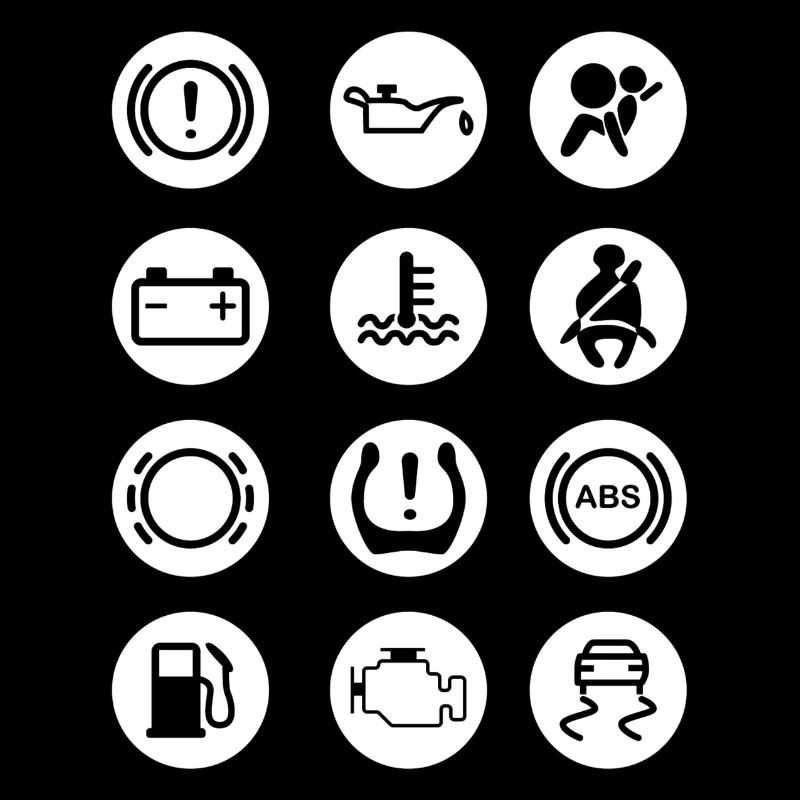 Indicator lights car circles pattern
