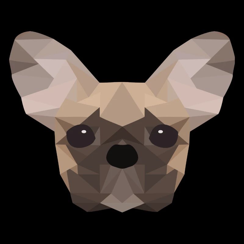 Bouledogue français Low Poly