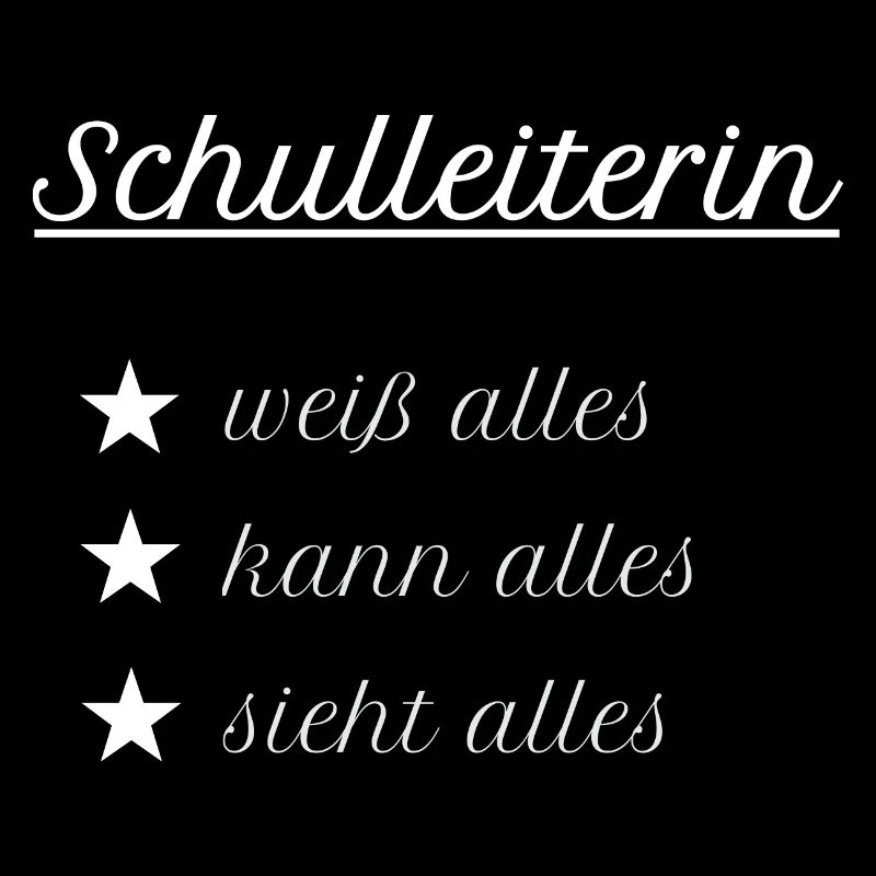 Schulleiterin Schulleitung Schule Geschenk Idee