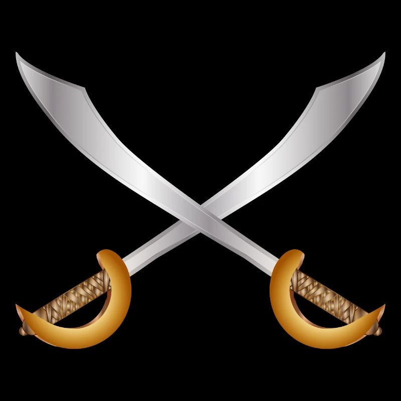 Sabres de pirates croisés – Thème d’aventure classique