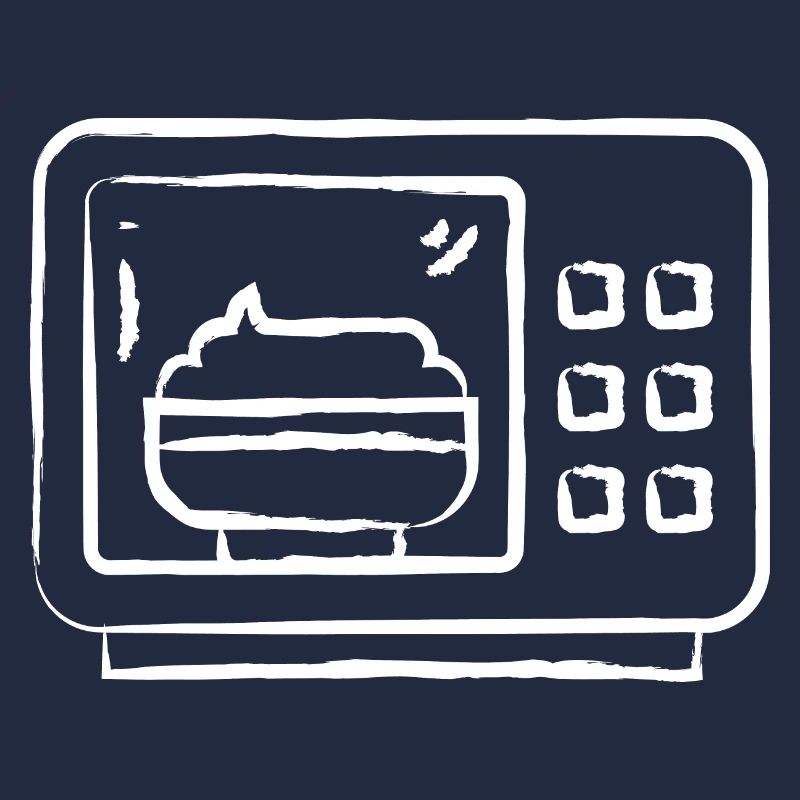 Micro-ondes dessiné à la main