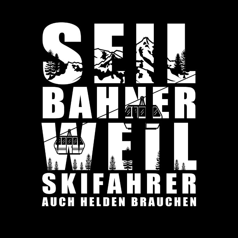 Seilbahn Gondel Bergbahn Skifahrer Helden