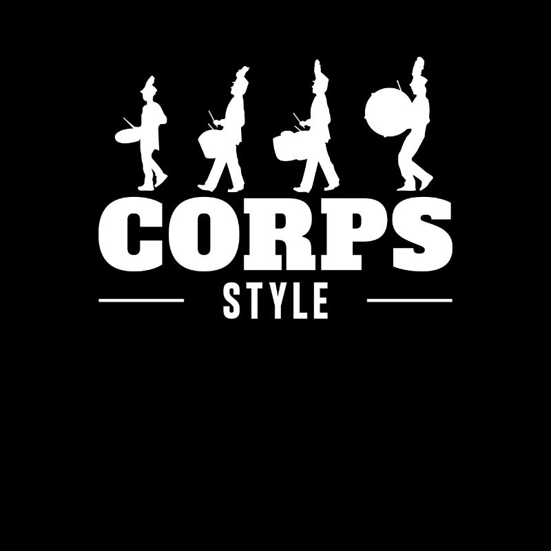 Corps Style Funny Drumline Band Musiker