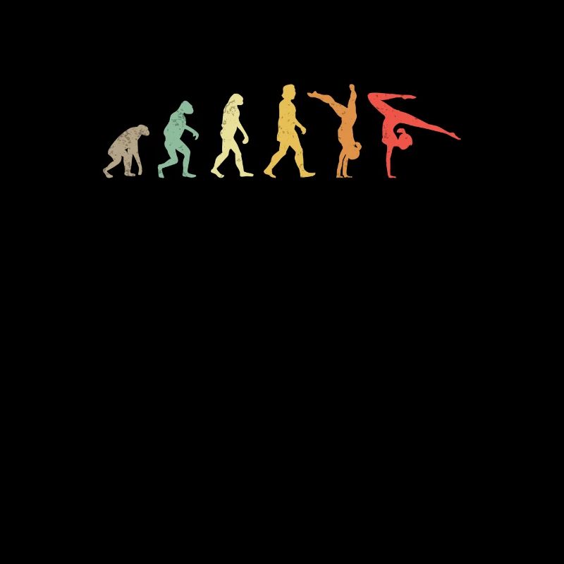 Vintage acro dancer Human Evolution for fans of the
