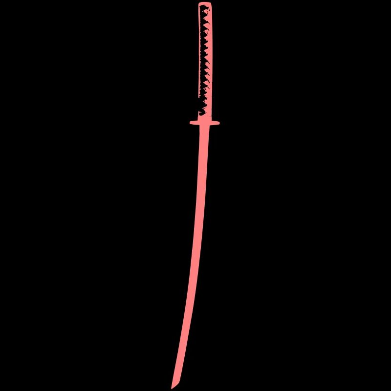 Katana trois couleurs rétro Samurai épée 01