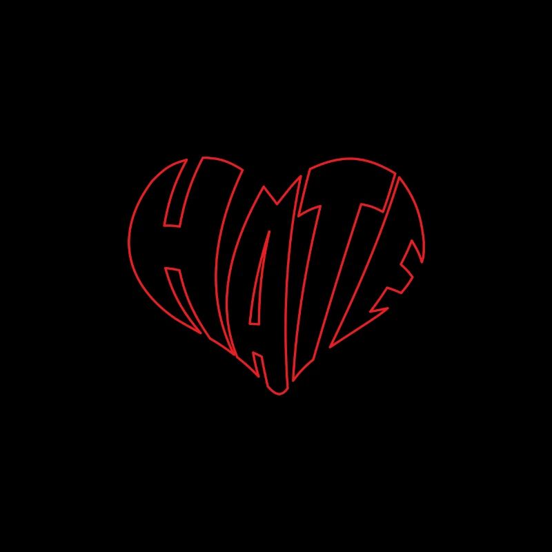 No Hate Dislike Stop Hate Anti Hate