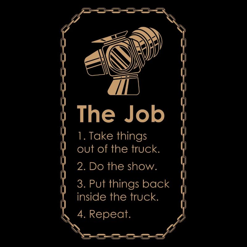 STAGEHAND CREW THE JOB cadeau technicien éclairage