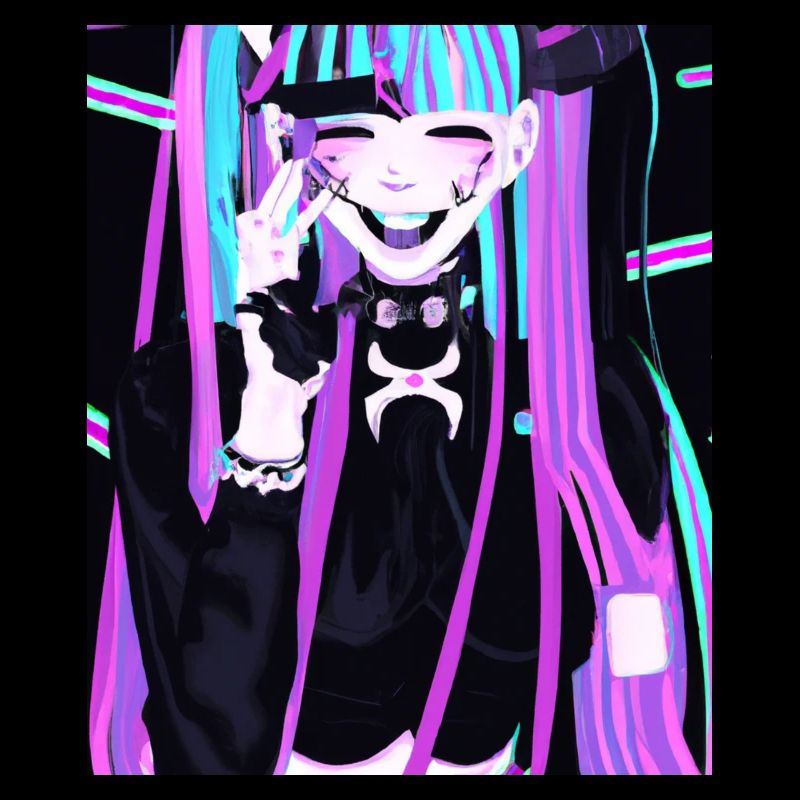 Goth Anime Vaporwave Niedlich Und Unheimlich Goth