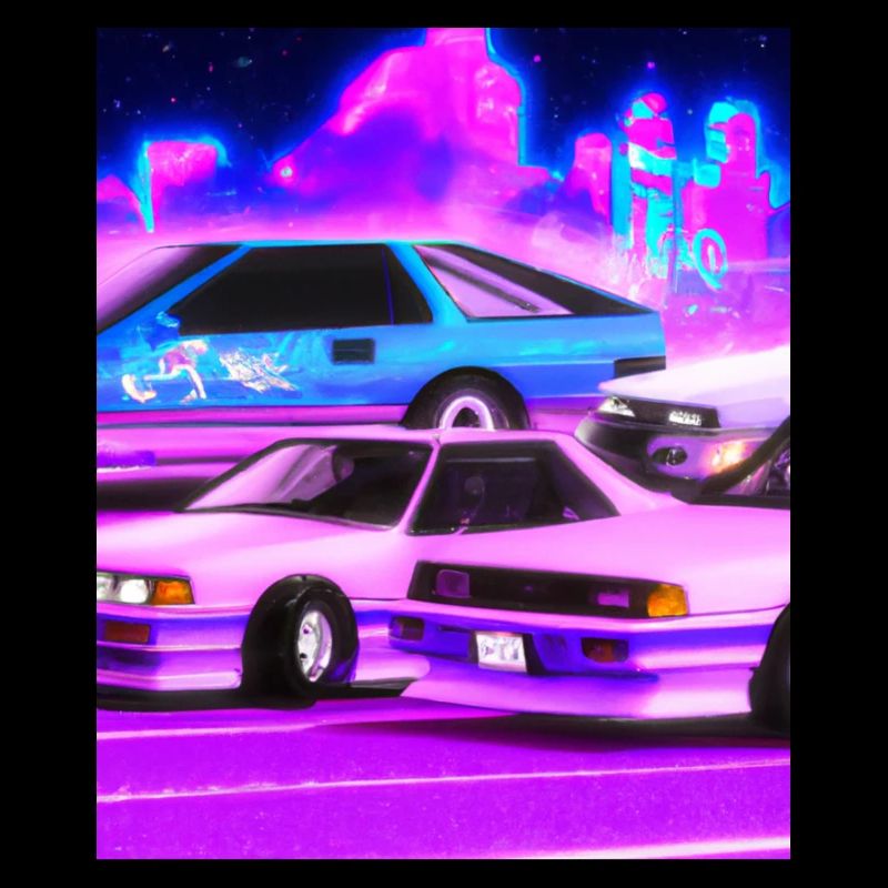 Vaporwave Esthétique Synthwave Car