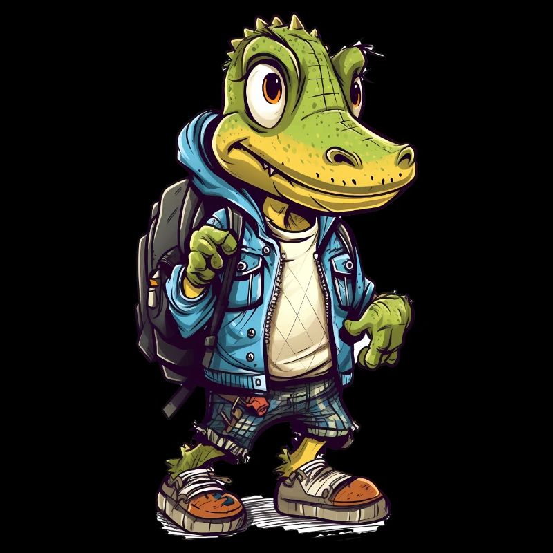 Cute Crocodile Cartoon