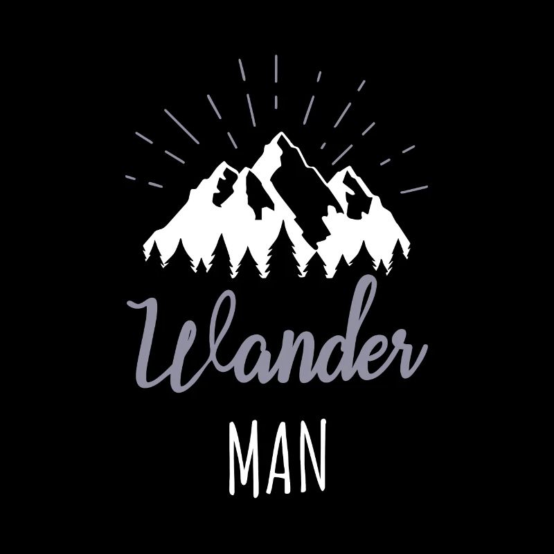 Wander Man Wandern Wanderer Sprüche Geschenk