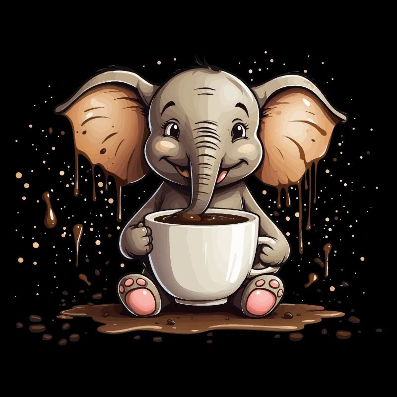 TASSE À CAFÉ ELEPHANT COFFEE