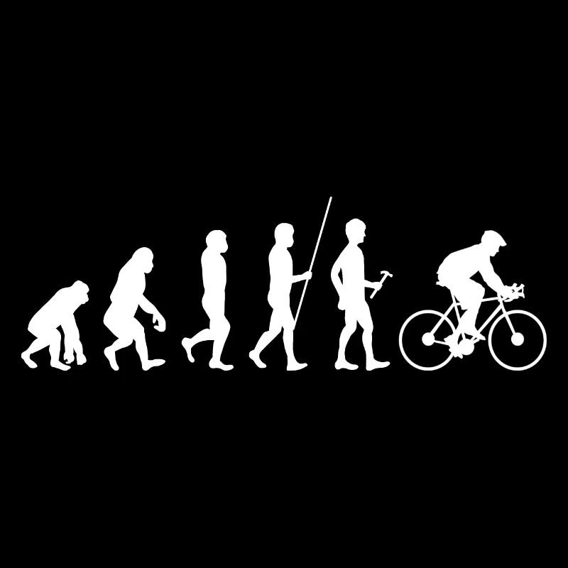 Rennrad Fahrer Evolution