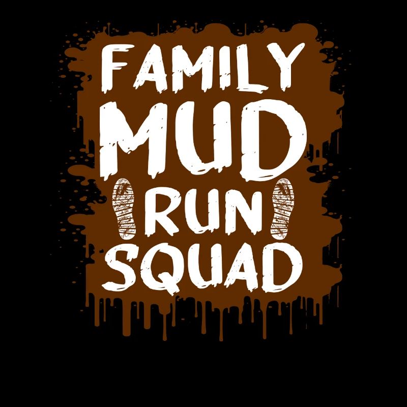 Équipe familiale de course dans le boue Schlammlauf Muddy Race