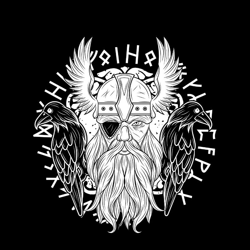 Odin Ravens Huginn Muninn Walhalla Raven Gift