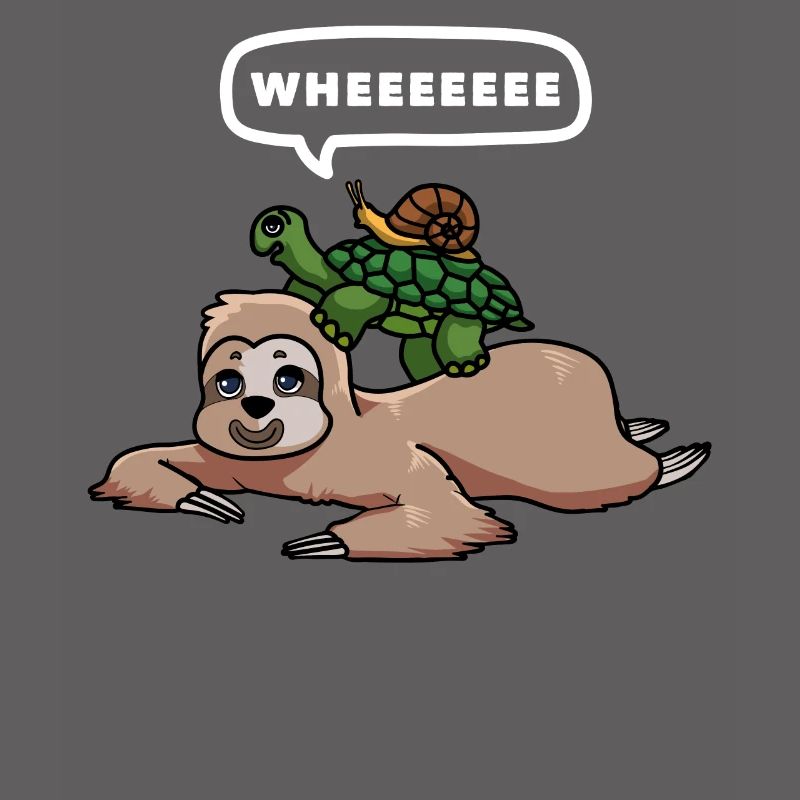 Slothy Napping Wheeeeeee Chilling Sloth