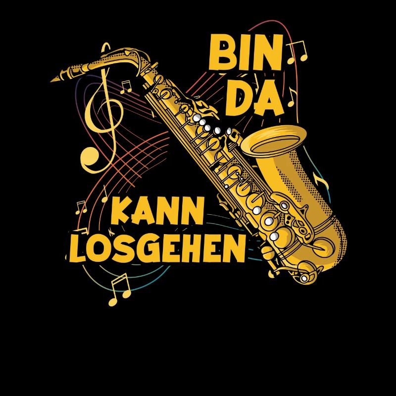 Bin da Saxophon Saxophonspieler