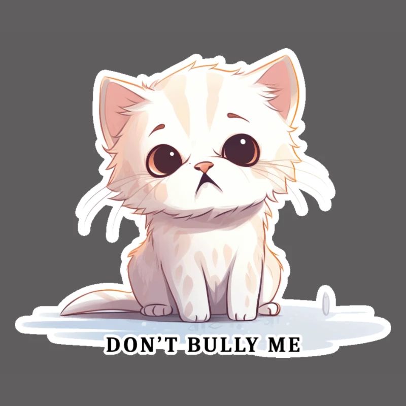 Don't Bully Me – Cute Cat with Message