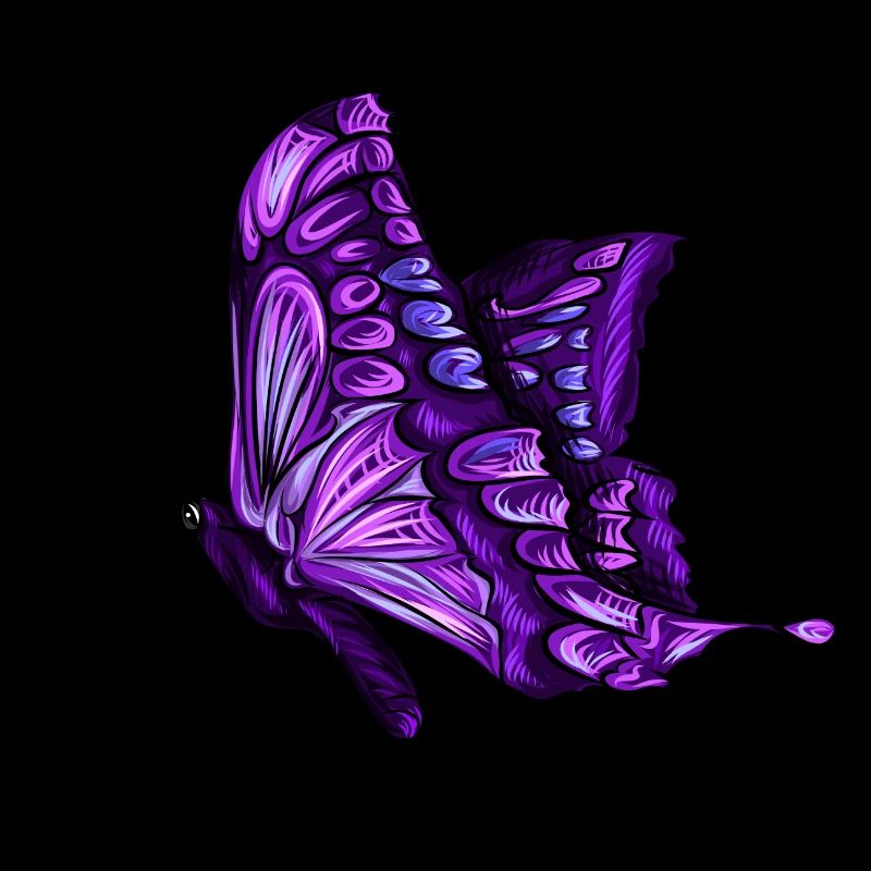 Papillon papillon violet pourpre cadeau