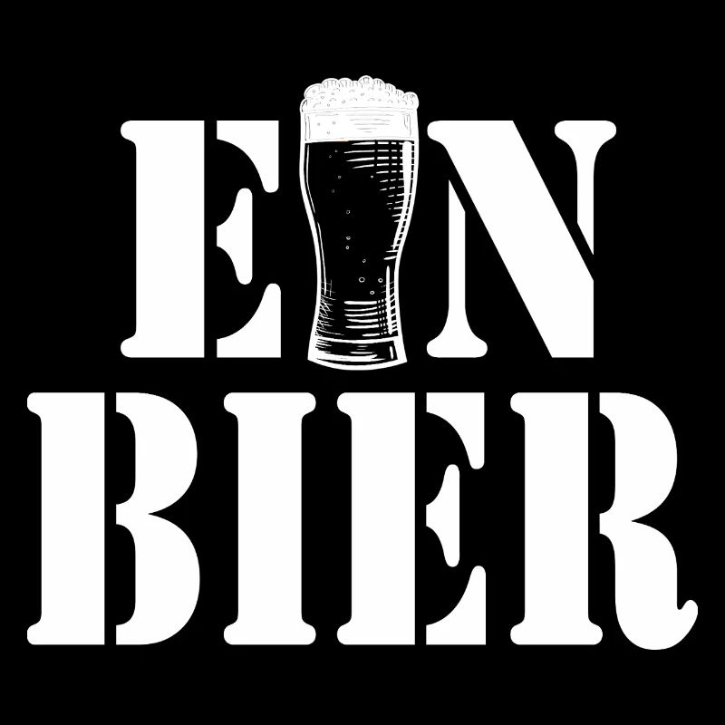 Ein Bier Glas-Logo Typografie