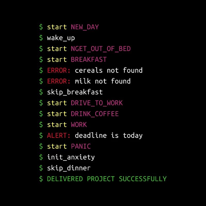 Tag im Leben eines Programmierers Coding Geek Geschenk