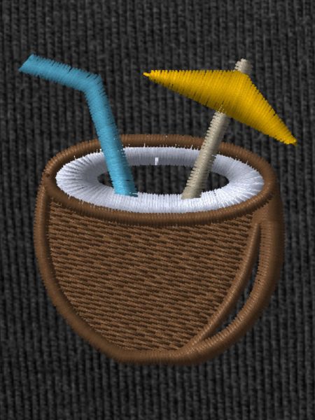 Coconut embroidered