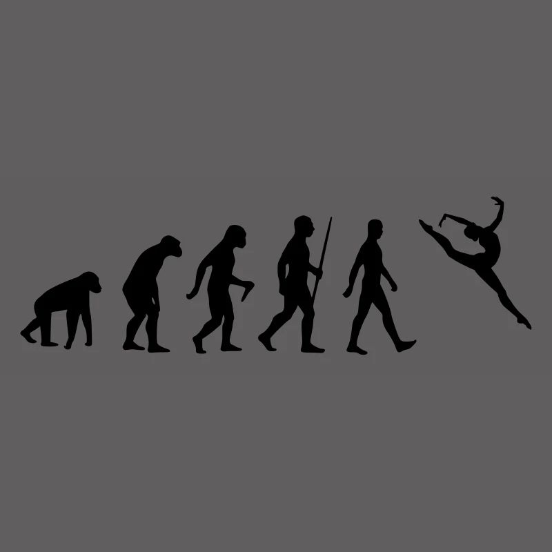 Evolution Human Monkey Ape Human - Ballet, Dancing
