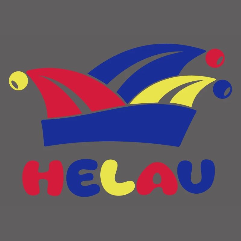 Fasching Narrenkappe Helau 1, 2 oder 3 Farben