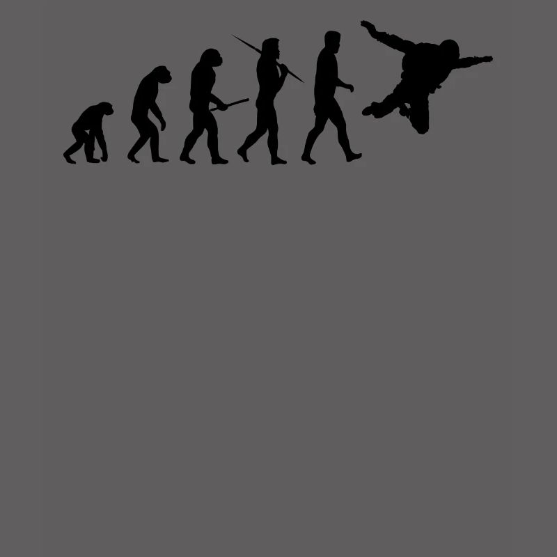 Human Evolution Parachuting Parachute cadeau